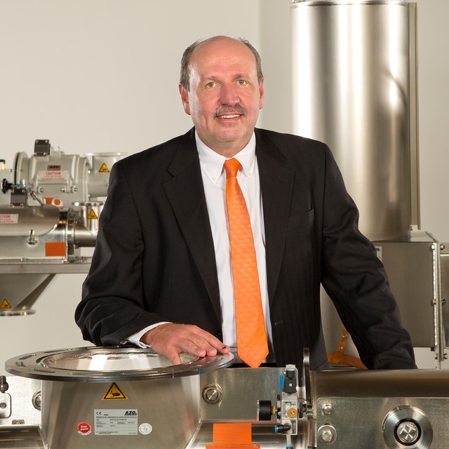 bulk material handling sales engineer David Pippert of AZO, Inc.