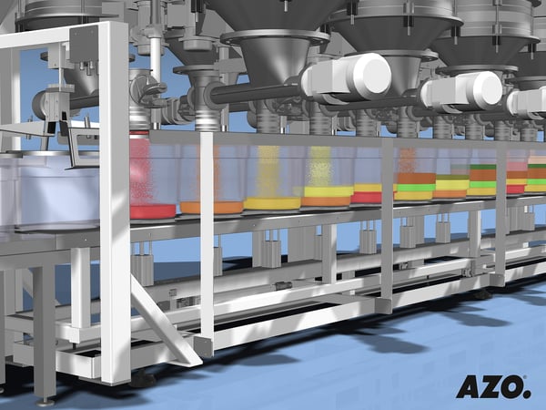 AZO Componenter Step metering and weighing components